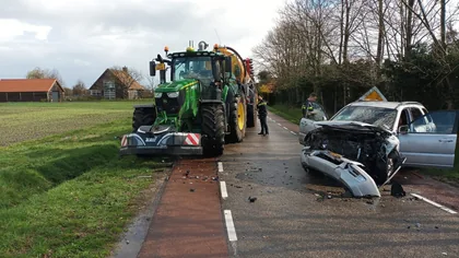 Front collision with tractor