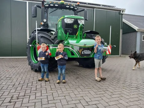 John Deere with bumper